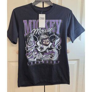 Neff Disney Mickey Mouse‎ Graphic T-Shirt Men Size M Black Streetwear Crewneck